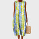 Viola | Women's Midi Dress, Round Neck, Sleeveless