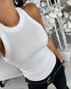 Nolwenne | Women's Slim-Fit Tank Top, Round Neck, Sleeveless