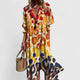 Edwina | Women's Button-Down Shirt Maxi Dress, Collared, Short Sleeves