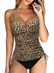 Honorine | Women's Tankini Set, Halter Neck, Twist Front