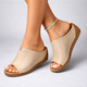 Stella | Women's Wedge Mule Sandals, Open Toe, Backless