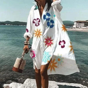 White Floral Print