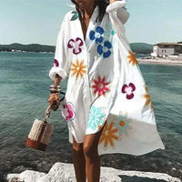 White Floral Print