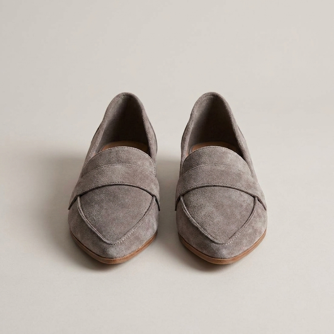 Romaine | Women's Pointed Toe Loafers, Suede-Look, Slip-On - image 1