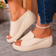 Perrine | Women's Slip-On Wedge Sandals, Cushioned Footbed, Open Toe