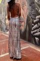Women's Printed Maxi Dress, Round Neck, Sleeveless