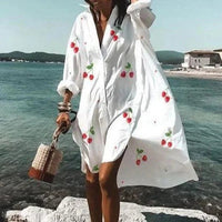White Cherry Print