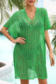 Arlette | Women's Split-Hem Knitted Cover-Up, V-Neck, Cut-Out