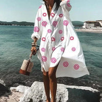 White Circle Print