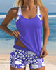Godelieve | Women's Printed Tankini Set, Swim Shorts