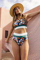 Elaine | Women's Printed Bikini Set, Crop Top