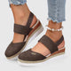 Ancilla | Women's Heeled Espadrille Platform Sandals, Open Toe, Slingback