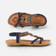 Thomasina | Women's Beaded Strap Flat Sandals