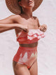 Claudine | Women's Striped One-Piece Swimsuit, Bandeau