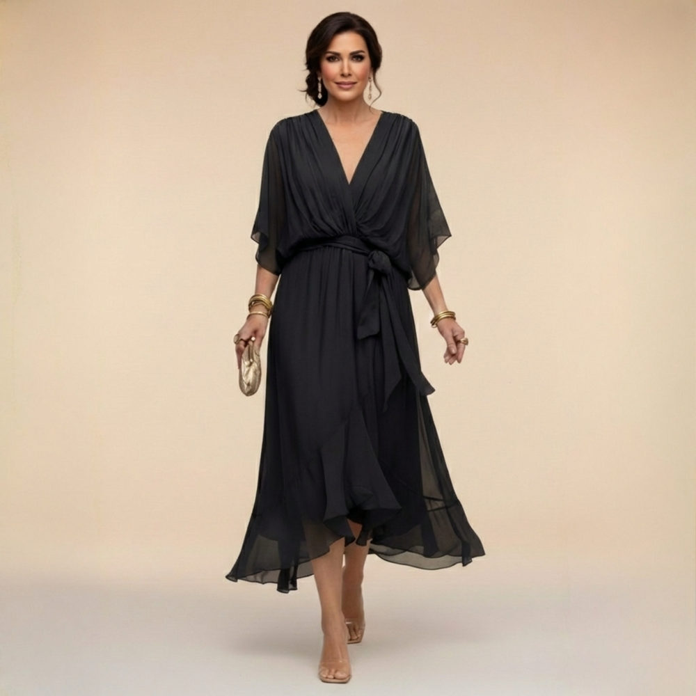 Sorrel | Women's Wrap Midi Dress, V-Neck, Short Sleeves