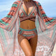Elvire | Women's Printed Bikini Set, Halter Neck, High Waist