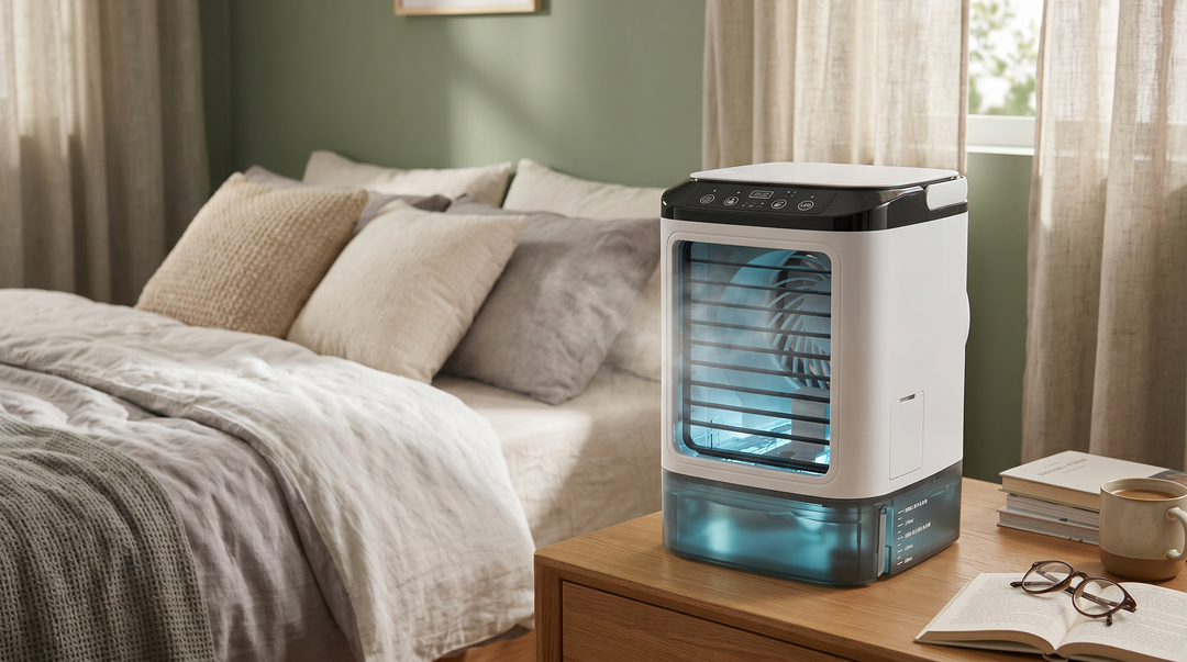Mistral | Rechargeable Evaporative Air Cooler, LED Light, Water Tank