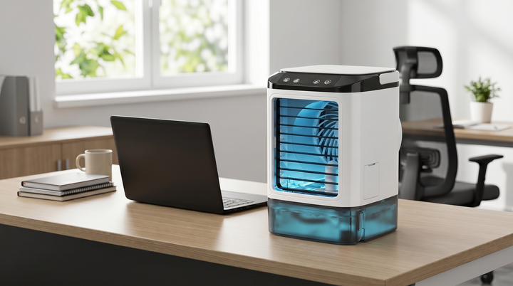 Mistral | Rechargeable Evaporative Air Cooler, LED Light, Water Tank