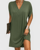 Giovanna mini dress, v-neck, short sleeves