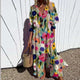 Gwyneira | Women's Floral Shirt Midi Dress, Collared, Sleeveless