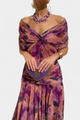 Zinnia | Women's Ruched Midi Dress, Off-Shoulder, Short Sleeves