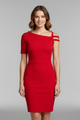 Georgina | Women’s Mini Dress with One-Shoulder Neckline and Strap Detail