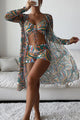 Oceanne | Women's Printed Lace Three-Piece Set