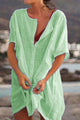 Women's Shirt Midi Dress, Collared, Short Sleeves