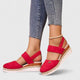 Ancilla | Women's Heeled Espadrille Platform Sandals, Open Toe, Slingback