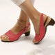 Maelle | Women's Block Heel Sandals, Open Toe, Slingback