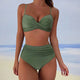 Charline | Women's Bikini Set, Twist Front, High Waist