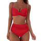 Charline | Women's Bikini Set, Twist Front, High Waist