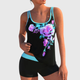 Gildas | Women's Printed Tankini Set, Swim Shorts