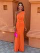 Daphne | Women's Maxi Dress, Off-Shoulder, Short Sleeves
