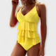 Jacinthe | Women's Ruffled Tankini Set