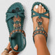 Regina | Women's Beaded Sandals, Open Toe, Slip-On