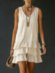 Cecily | Women's Relaxed Midi Dress, Round Neck, Sleeveless