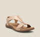 Women's adjustable T-strap flat sandals