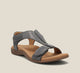 Women's adjustable T-strap flat sandals