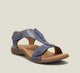 Women's adjustable T-strap flat sandals