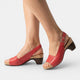 Tamara | Women's Peep-Toe Slingback Sandals, Block Heel, Buckle Strap