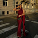 Women's Evening Maxi Dress, Off-Shoulder, Short Sleeves