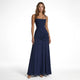 Laurine | Women's Ruched Maxi Dress, Square Neck, Spaghetti Straps