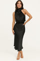 Women's Midi Dress, Halter Neck, Sleeveless